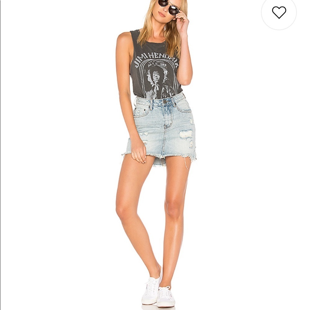 NEW • One Teaspoon • 2020 Miniskirt Blue Hart 24